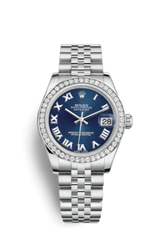 Rolex - 178384-0038 Datejust 31 Stainless Steel Diamond / Jubilee / Blue - Roman