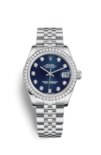 Rolex - 178384-0046 Datejust 31 Stainless Steel Diamond / Jubilee / Blue - Diamond