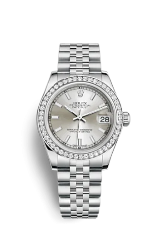 Rolex - 178384-0051 Datejust 31 Stainless Steel Diamond / Jubilee / Silver
