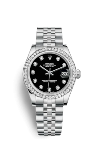 Rolex - 178384-0052 Datejust 31 Stainless Steel Diamond / Jubilee / Black - Diamond