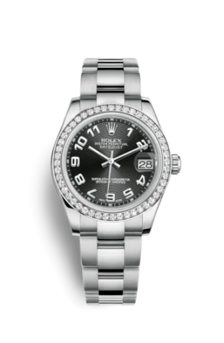Rolex - 178384-0053 Datejust 31 Stainless Steel Diamond / Oyster / Black - Arabic