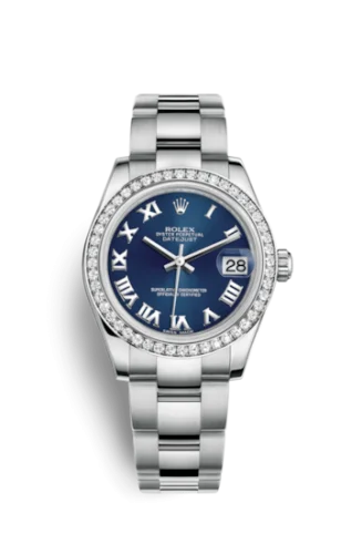 Rolex - 178384-0058 Datejust 31 Stainless Steel Diamond / Oyster / Blue - Roman