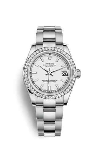 Rolex - 178384-0060 Datejust 31 Stainless Steel Diamond / Oyster / White