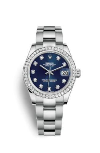 Rolex - 178384-0067 Datejust 31 Stainless Steel Diamond / Oyster / Blue - Diamond