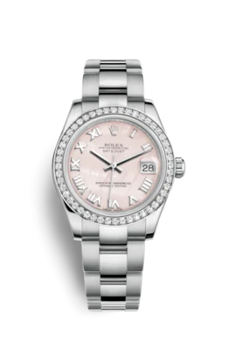 Rolex - 178384-0068 Datejust 31 Stainless Steel Diamond / Oyster / Pink MOP - Roman