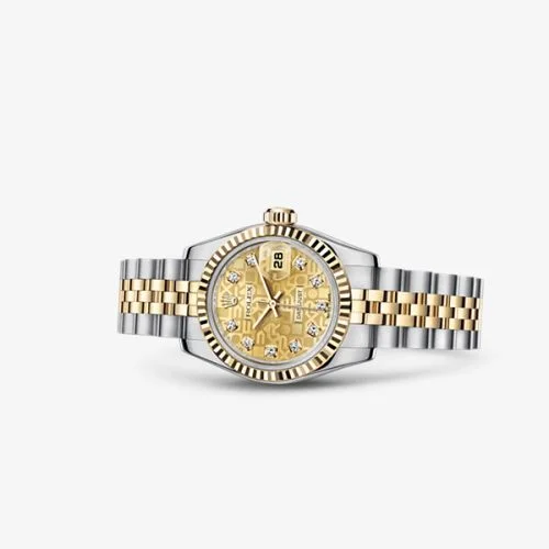 Rolex - 179173-0090 Lady-Datejust 26 Rolesor Fluted Computer Diamond Jubilee