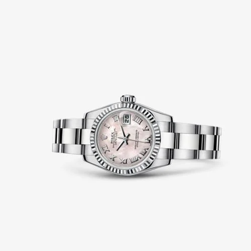 Rolex - 179174-0067 Lady-Datejust 26 Fluted Pink Mother-Of-Pearl Oyster