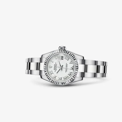 Rolex - 179174-0094 Lady-Datejust 26 Fluted White Oyster