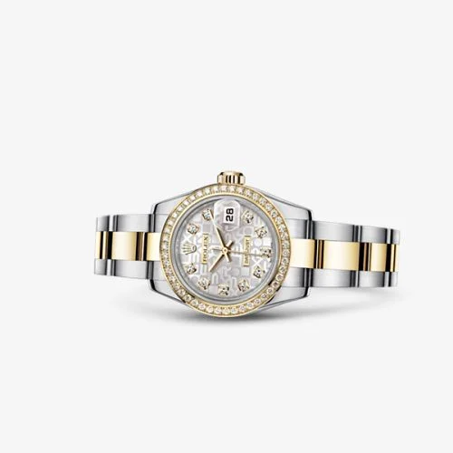 Rolex - 179383-0002 Lady-Datejust 26 Rolesor Diamond Computer Diamond Oyster