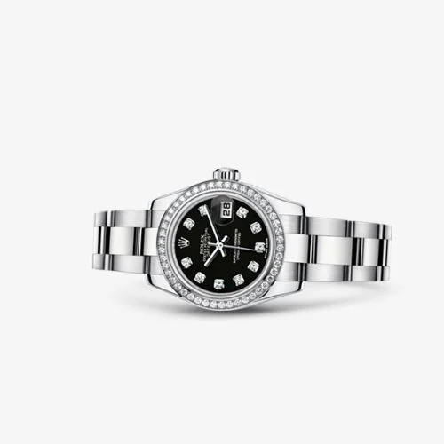 Rolex - 179384-0002 Lady-Datejust 26 Diamond Black Diamond Oyster