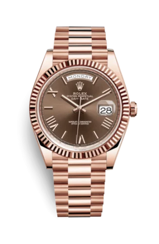 Rolex - 228235-0002 Day-Date 40 Everose / Chocolate - Roman