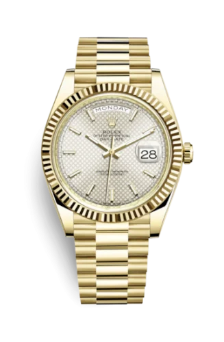 Rolex - 228238-0008 Day-Date 40 Yellow Gold / Silver Diagonal