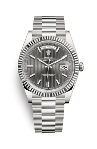 Rolex - 228239-0002 Day-Date 40 White Gold / Dark Rhodium Tuxedo