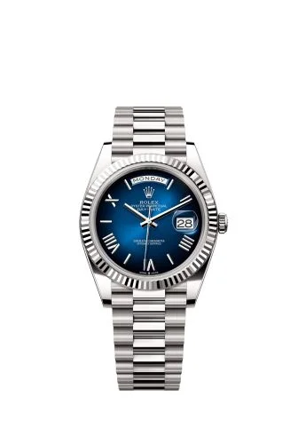 Rolex - 228239-0076 Day-Date 40 White Gold / Blue Ombré