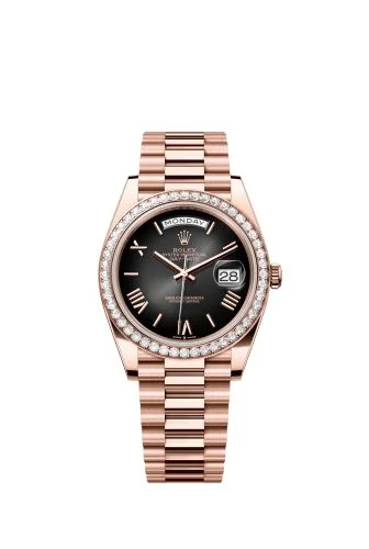 Rolex - 228345RBR-0025 Day-Date 40 Everose - Diamond / Slate Ombré