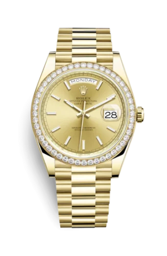 Rolex - 228348RBR-0008 Day-Date 40 Yellow Gold / Diamond / Champagne