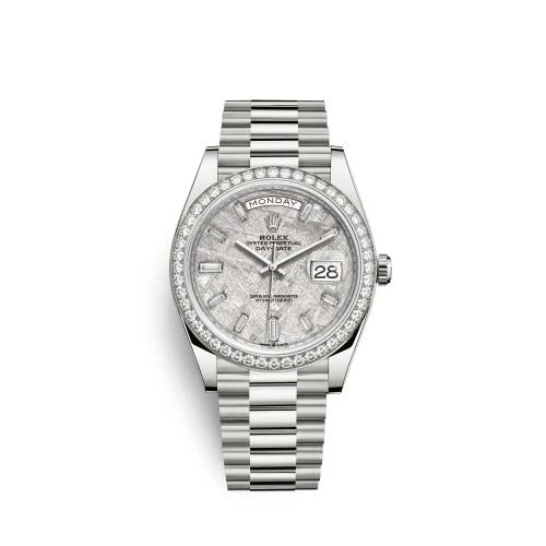 Rolex - 228349RBR-0040 Day-Date 40 White Gold - Diamond / Meteorite