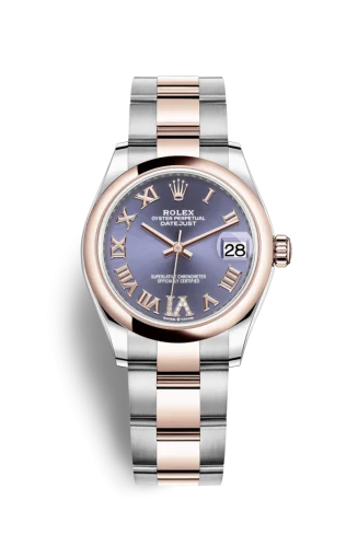 Rolex - 278241-0019 Datejust 31 Stainless Steel/ Rose Gold / Domed / Aubergine - Roman / Oyster