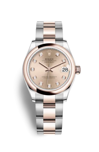 Rolex - 278241-0023 Datejust 31 Stainless Steel/ Rose Gold / Domed / Rose - Diamond / Oyster