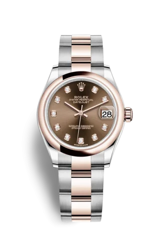 Rolex - 278241-0027 Datejust 31 Stainless Steel/ Rose Gold / Domed / Chocolate - Diamond / Oyster