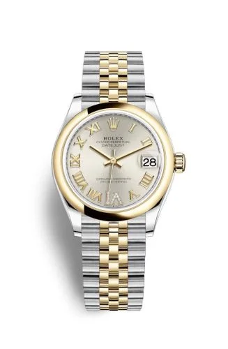 Rolex - 278243-0004 Datejust 31 Stainless Steel/ Yellow Gold / Domed / Silver - Roman / Jubilee