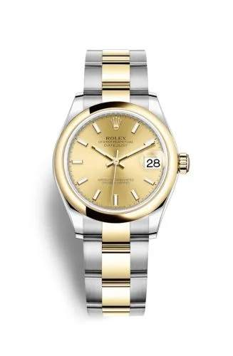 Rolex - 278243-0013 Datejust 31 Stainless Steel / Yellow Gold / Domed / Champagne / Oyster