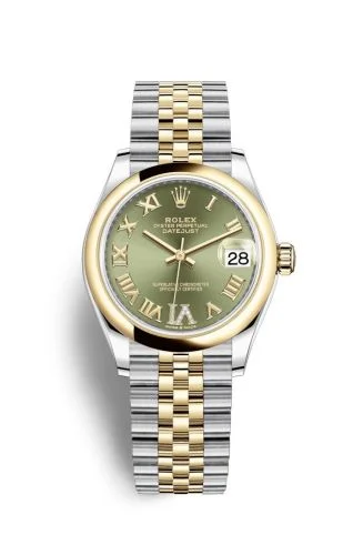 Rolex - 278243-0016 Datejust 31 Stainless Steel/ Yellow Gold / Domed / Olive - Roman / Jubilee