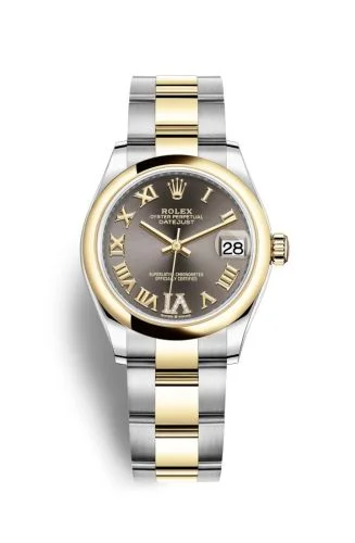 Rolex - 278243-0017 Datejust 31 Stainless Steel / Yellow Gold / Domed / Grey - Roman / Oyster