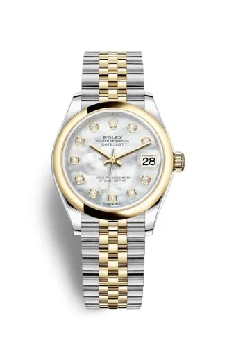 Rolex - 278243-0028 Datejust 31 Stainless Steel / Yellow Gold / Domed / MOP / Jubilee