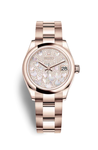 Rolex - 278245-0019 Datejust 31 Rose Gold / Domed / Butterfly / Oyster