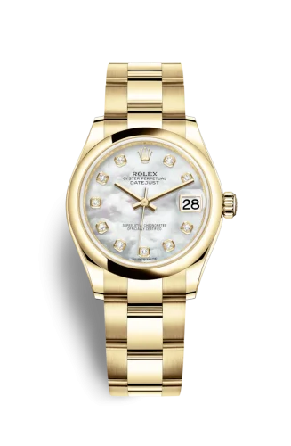 Rolex - 278248-0015 Datejust 31 Yellow Gold / Domed / MOP / Oyster