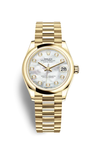 Rolex - 278248-0016 Datejust 31 Yellow Gold / Domed / MOP / President
