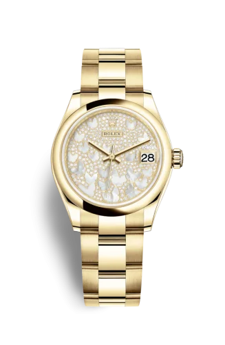 Rolex - 278248-0021 Datejust 31 Yellow Gold / Domed / Butterfly / Oyster