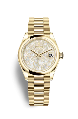 Rolex - 278248-0022 Datejust 31 Yellow Gold / Domed / Butterfly / President