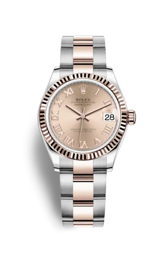 Rolex - 278271-0005 Datejust 31 Stainless Steel/ Rose Gold / Fluted / Rose - Roman / Oyster
