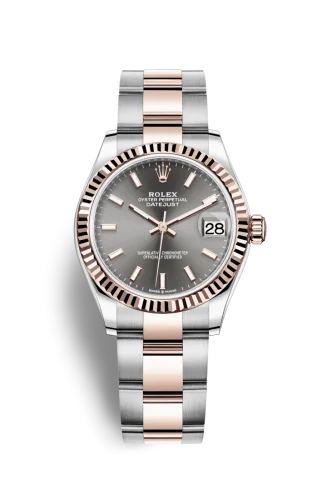 Rolex - 278271-0017 Datejust 31 Stainless Steel/ Rose Gold / Fluted / Grey / Oyster