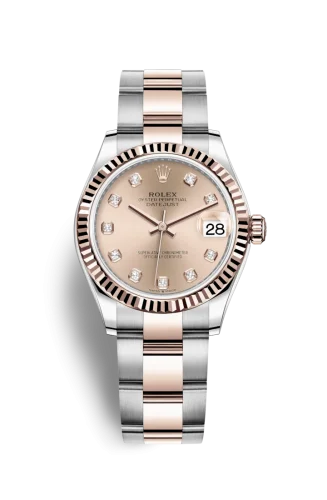 Rolex - 278271-0023 Datejust 31 Stainless Steel/ Rose Gold / Fluted / Rose - Diamond / Oyster