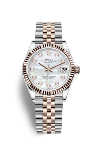 Rolex - 278271-0026 Datejust 31 Stainless Steel / Rose Gold / Fluted / MOP / Jubilee