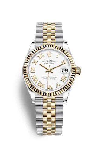 Rolex - 278273-0002 Datejust 31 Stainless Steel / Yellow Gold / Fluted / White - Roman / Jubilee