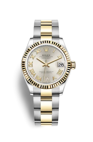Rolex - 278273-0003 Datejust 31 Stainless Steel / Yellow Gold / Fluted / Silver - Roman / Oyster