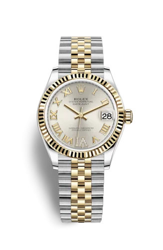 Rolex - 278273-0004 Datejust 31 Stainless Steel / Yellow Gold / Fluted / Silver - Roman / Jubilee