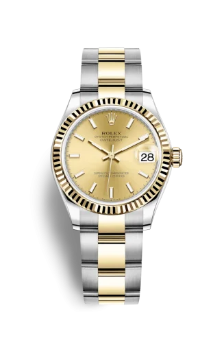 Rolex - 278273-0013 Datejust 31 Stainless Steel / Yellow Gold / Fluted / Champagne / Oyster