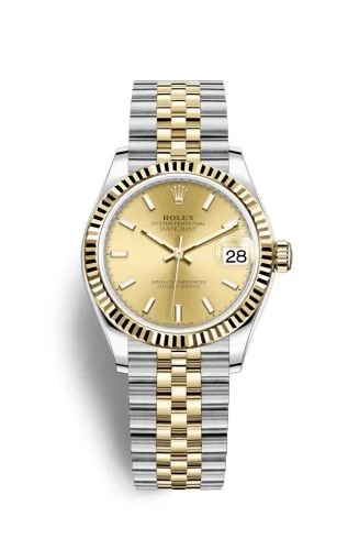 Rolex - 278273-0014 Datejust 31 Stainless Steel / Yellow Gold / Fluted / Champagne / Jubilee