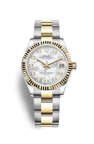 Rolex - 278273-0027 Datejust 31 Stainless Steel / Yellow Gold / Fluted  / MOP / Oyster