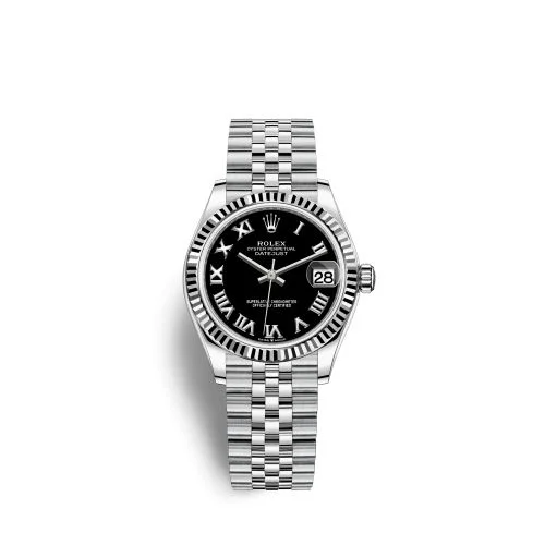 Rolex - 278274-0002 Datejust 31 Stainless Steel Fluted / Jubilee / Black - Roman