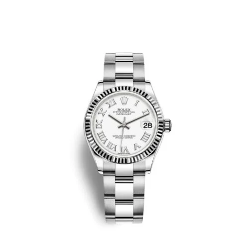 Rolex - 278274-0009 Datejust 31 Stainless Steel Fluted / Oyster / White - Roman