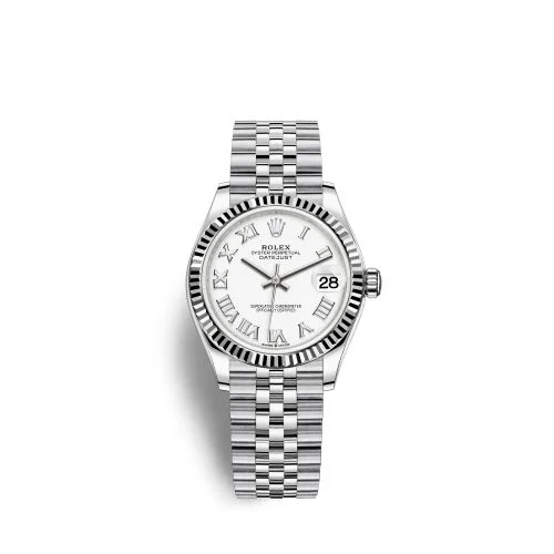 Rolex - 278274-0010 Datejust 31 Stainless Steel Fluted / Jubilee / White - Roman