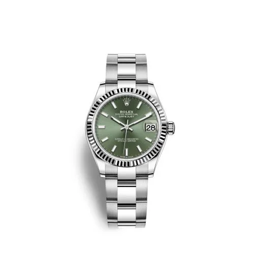 Rolex - 278274-0017 Datejust 31 Stainless Steel Fluted / Oyster / Green