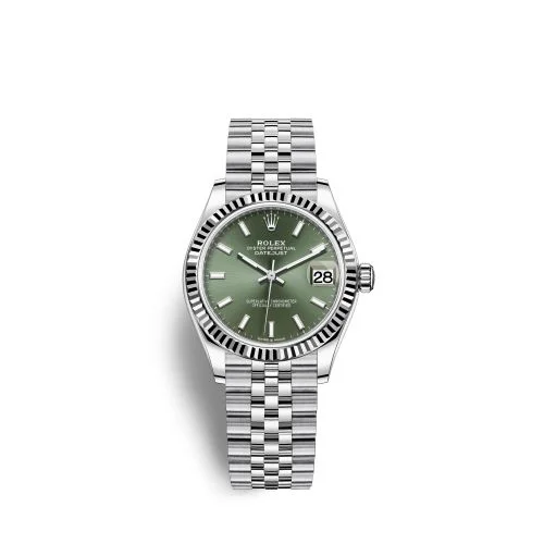 Rolex - 278274-0018 Datejust 31 Stainless Steel Fluted / Jubilee / Green