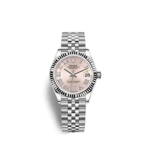 Rolex - 278274-0024 Datejust 31 Stainless Steel Fluted / Jubilee / Pink - Roman